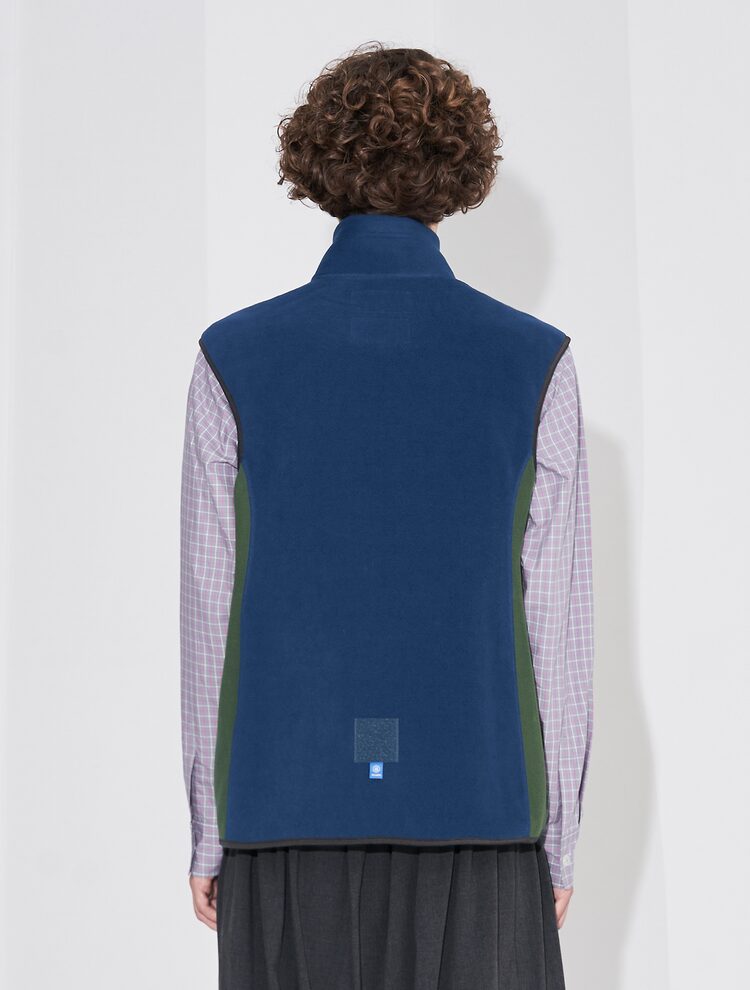 FUMITO GANRYU Trapeze fleece vest size 