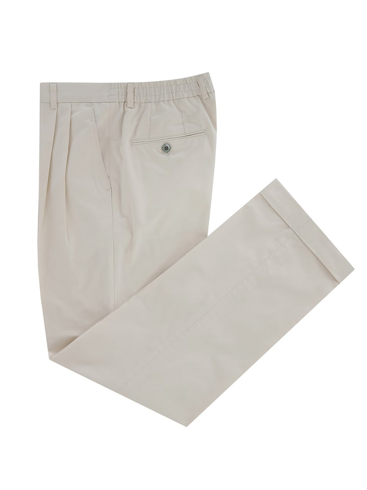 Bellief- cotton two tuck banding chino pants (Cream)│삼성물산 