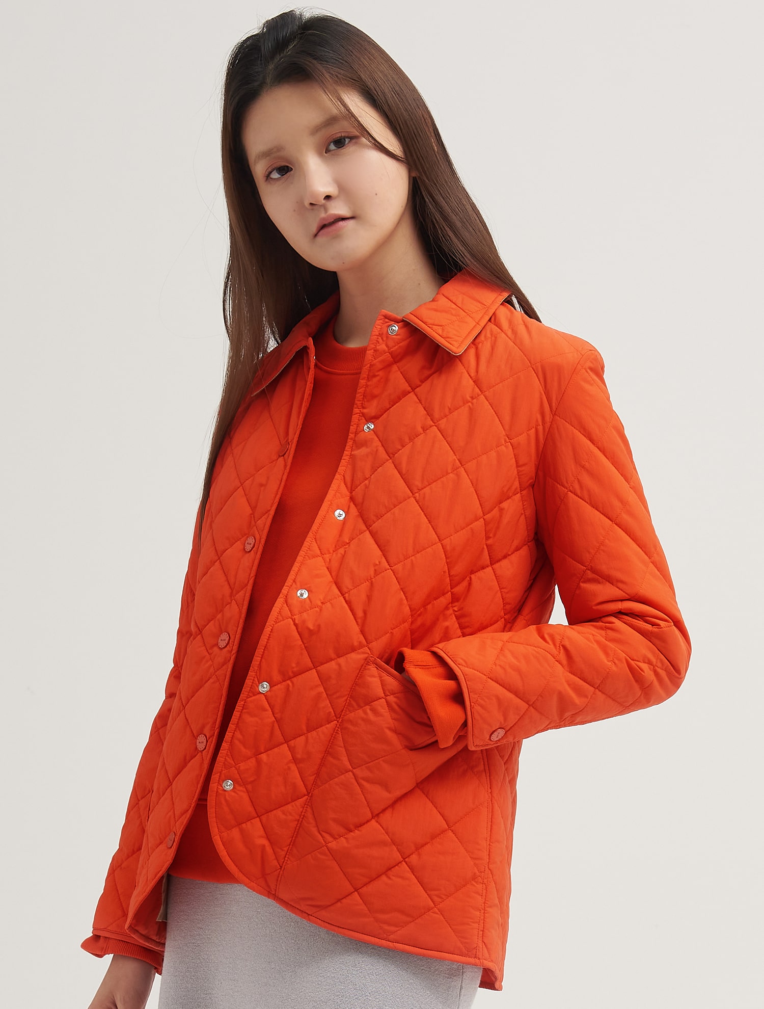 short orange jacket
