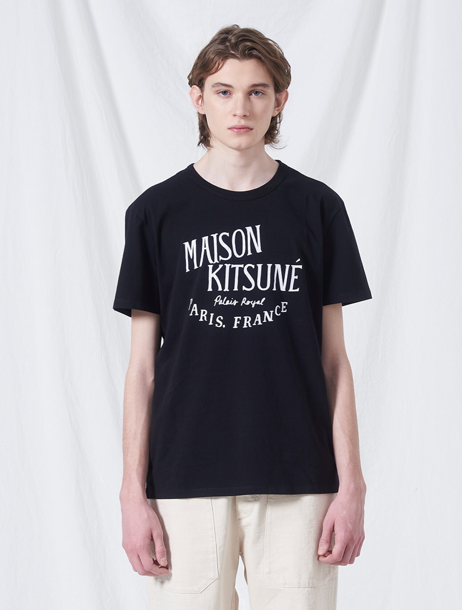 Maison Kitsuné-Men Palais Royal Classic Tee-Shirt - Black 삼성 